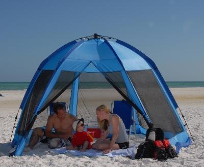 Tentes de plage - une chose irremplaçable en vacances
