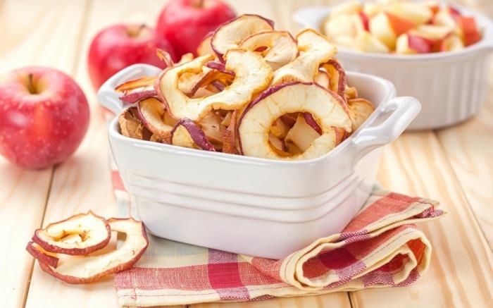 teneur en calories des pommes séchées