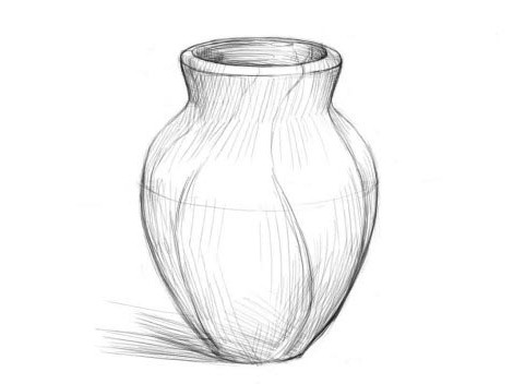 Comment dessiner un vase au crayon simple par étapes