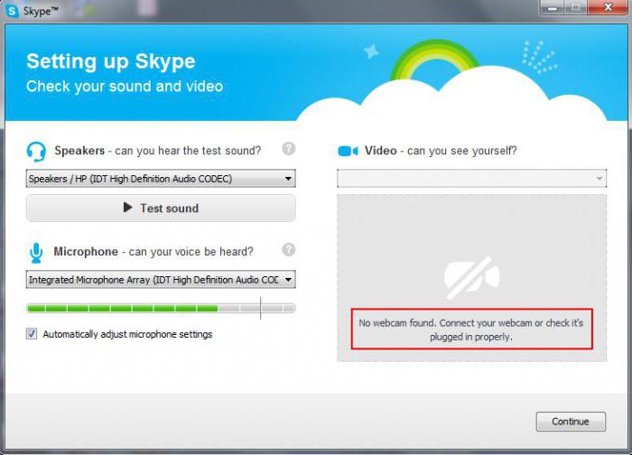 Skype n'a pas détecté l'appareil photo sur l'ordinateur portable