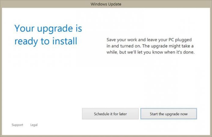 Windows 10: installation forcée. Configuration minimale requise pour Windows 10